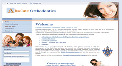 Desktop Screenshot of absoluteorthodontics.co.uk